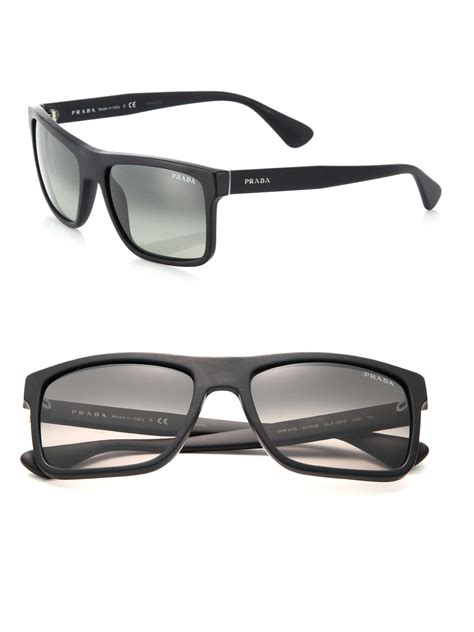 Prada Men's Gradient Rectangle Sunglasses 